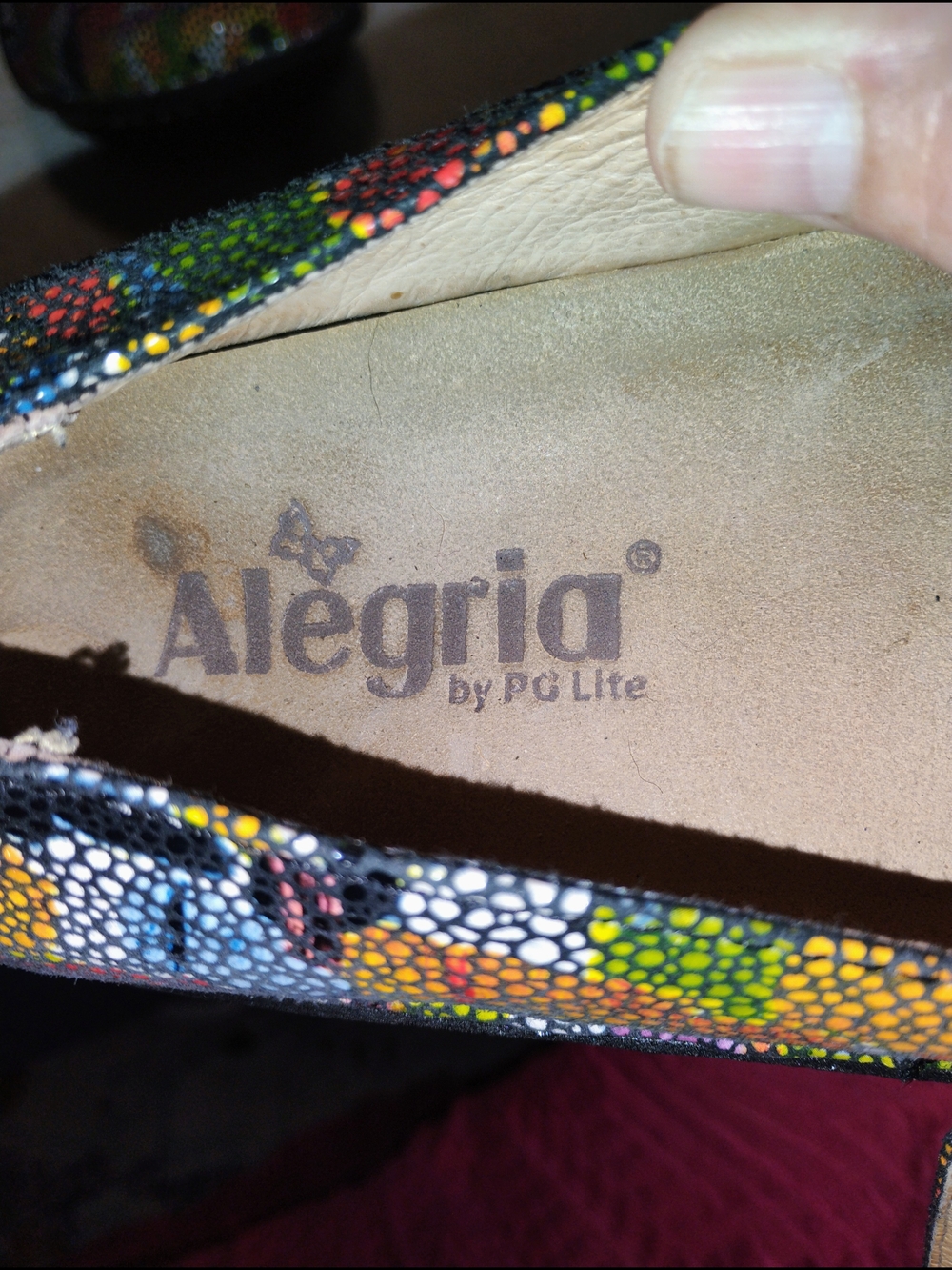 Algeria Women's Size 38 Multicolor Mosaic Print Mary Jane Comfort Shoe - Picture 12 of 13